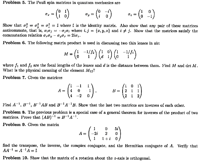 11. Show that the determinant of an orthogonal matrix i5 +1 or
