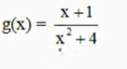 g(x)= x+1 +4