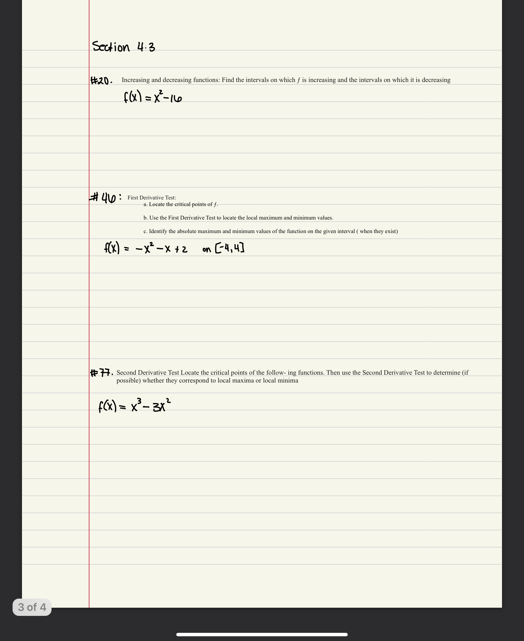 Rolle's Theorem. (V= - ax*-8x; T2 .4 4 2[ q A2 :