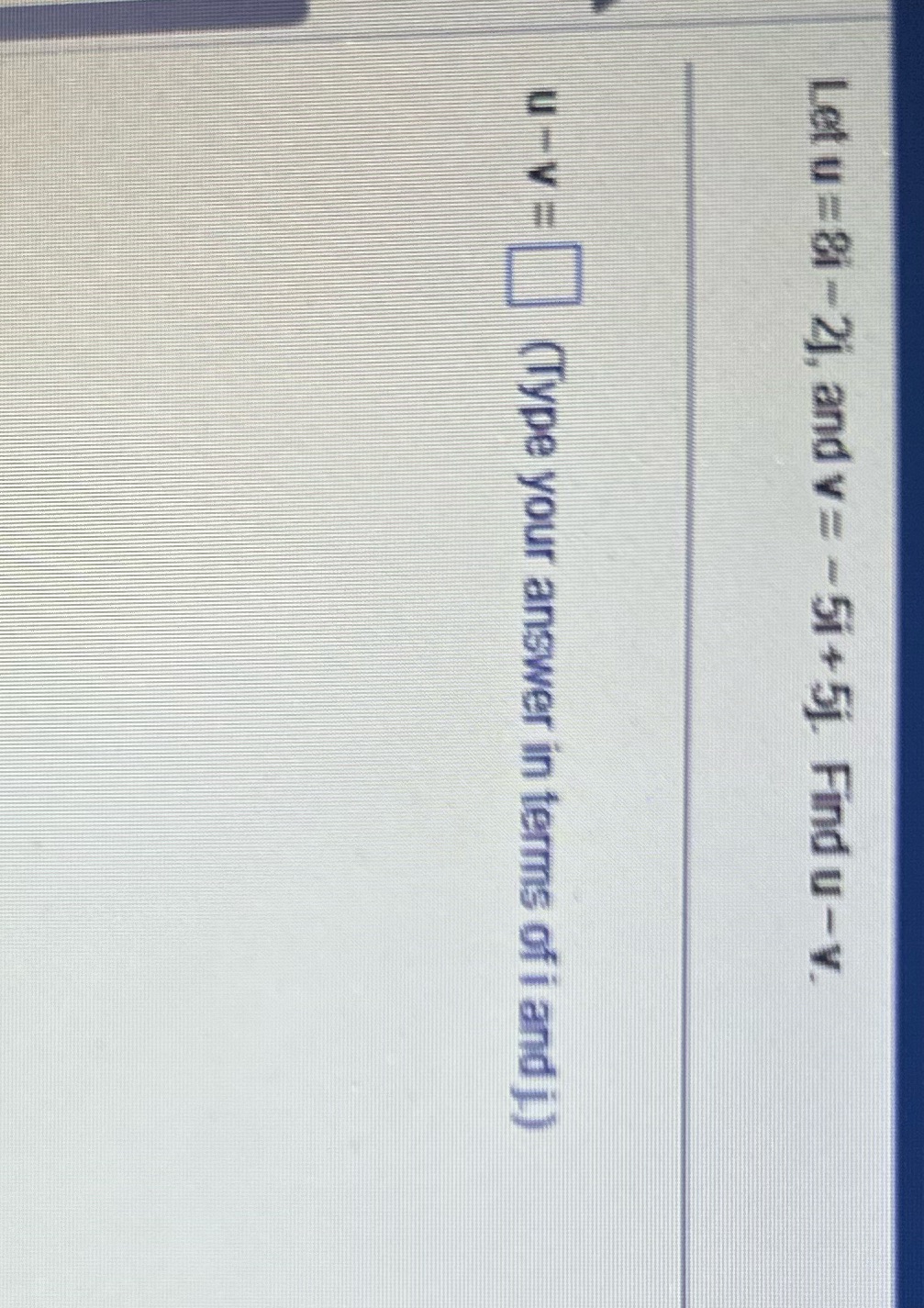  Let u = 81 - 2j, and v = -51 +5j.