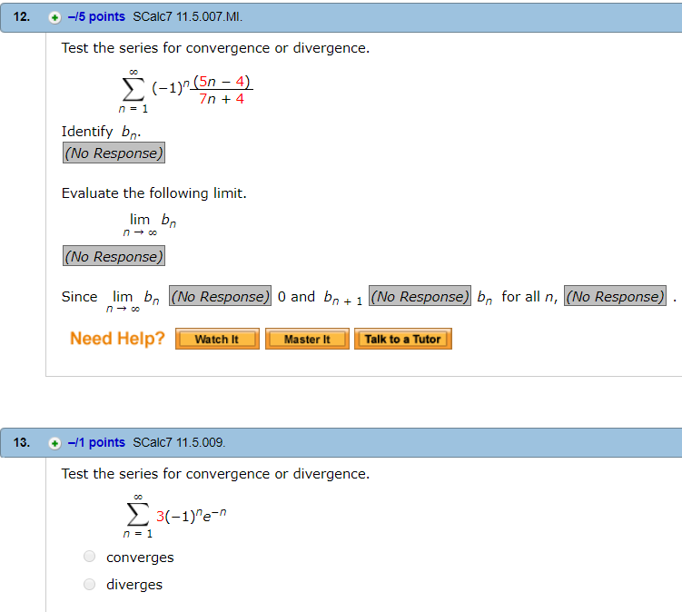 series with positive terms and 2b,, is known to be oonvergent. (a)