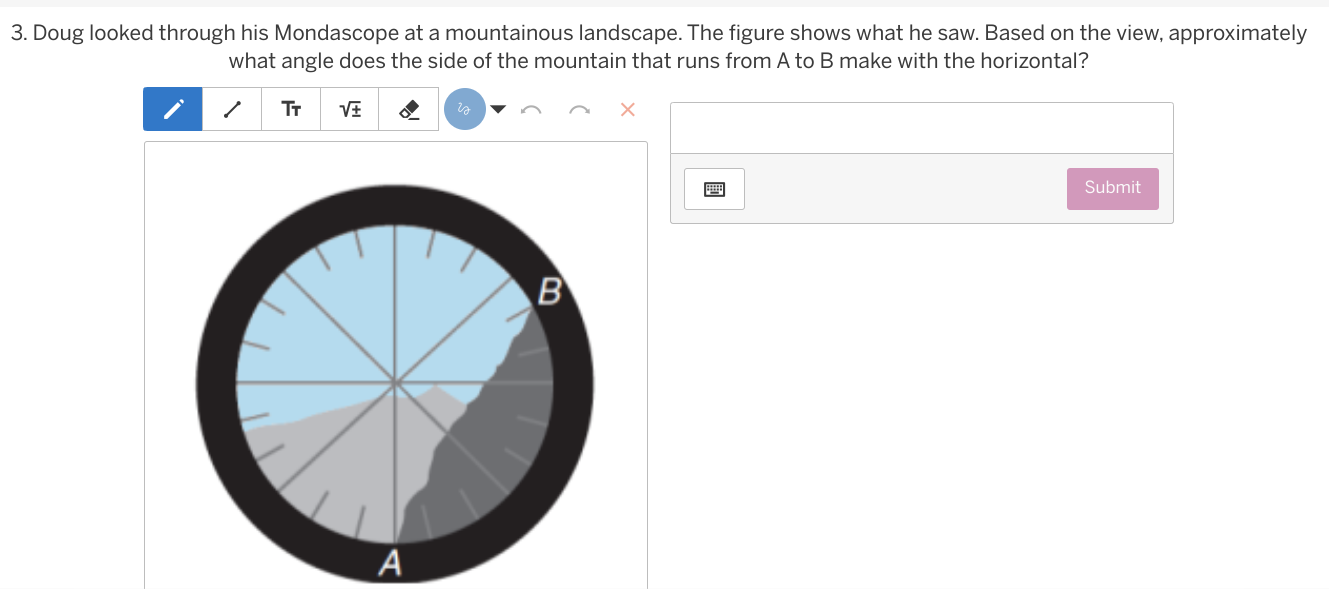 P ? G 15203. Doug looked through his Mondascope at a mountainous