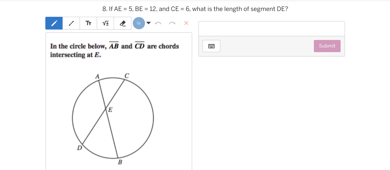 it. The apex of the easel is 30 and the measure of