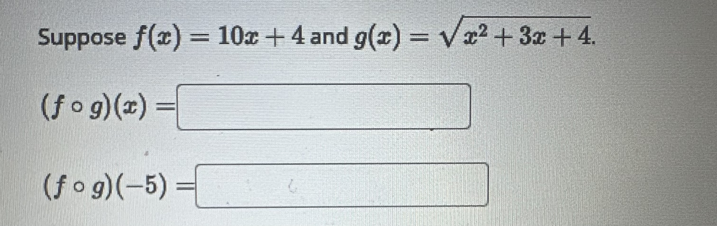 = 9x - 2. Find the information below. Simplify your answers. (No
