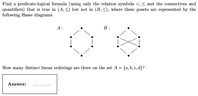explanation please Find a predicate-logical formula (using only the relation symbols