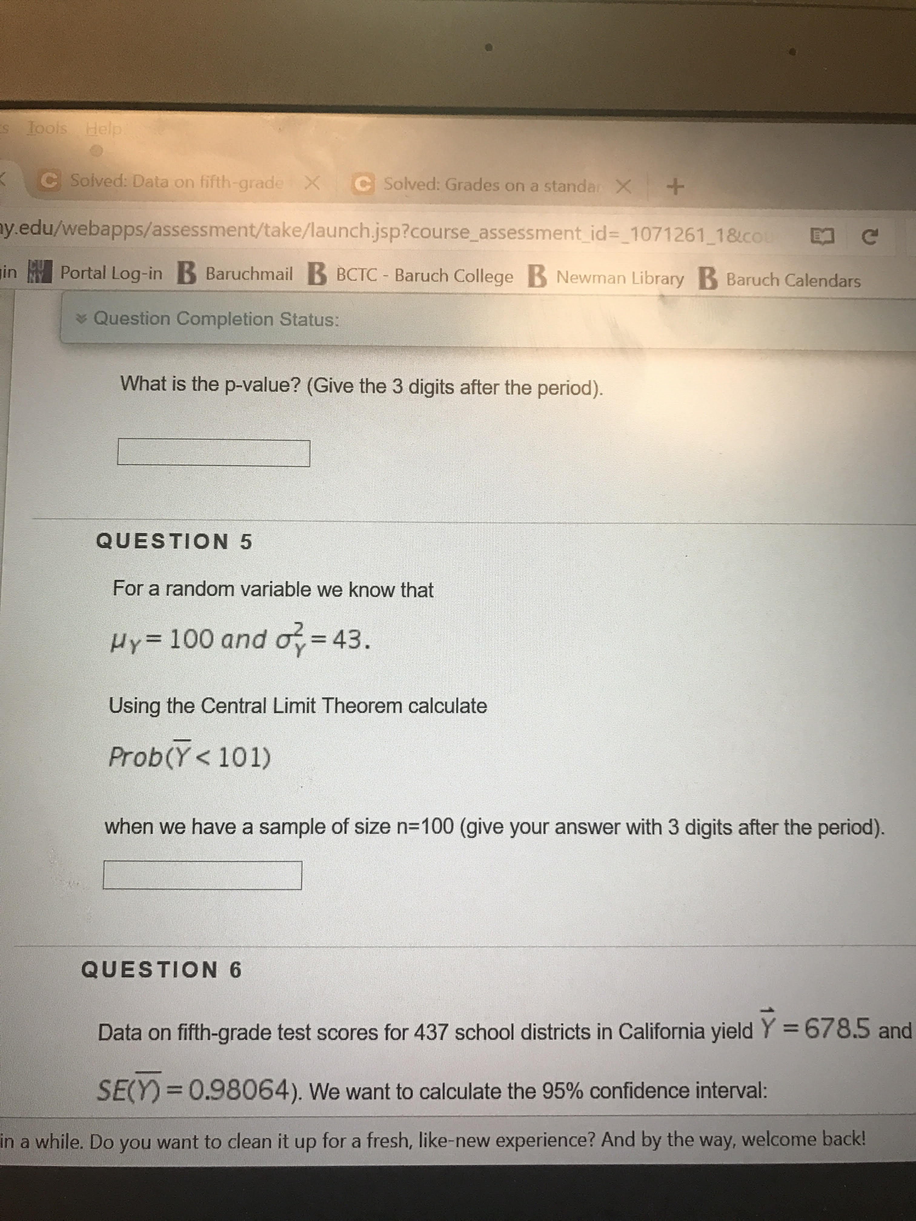 For a random variable we know that. when we have a sample