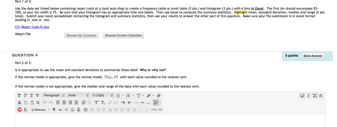 Please answer this with excel and attach the excel document Parttofl: Use