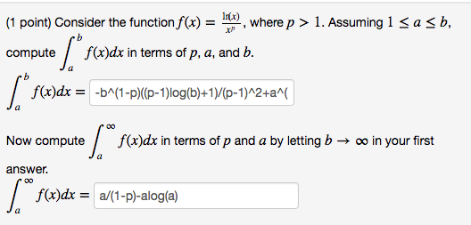 first q is already correct please help with part two with limit
