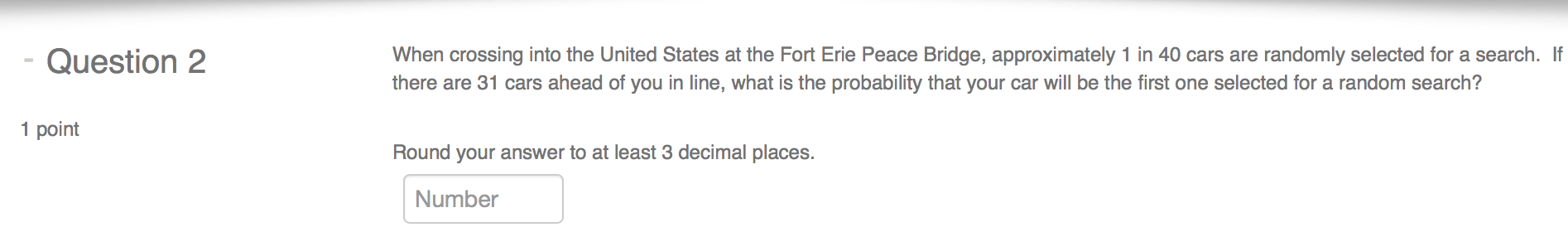 distribution with )l = 4. What isP(X 2)? Round your answer to