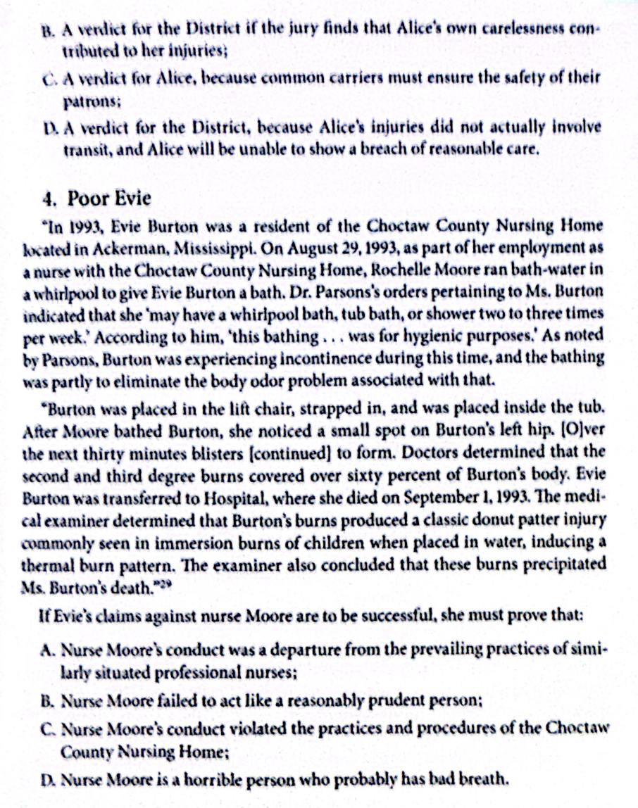 responsibili- ties and the clements of the professional standard of care applicable