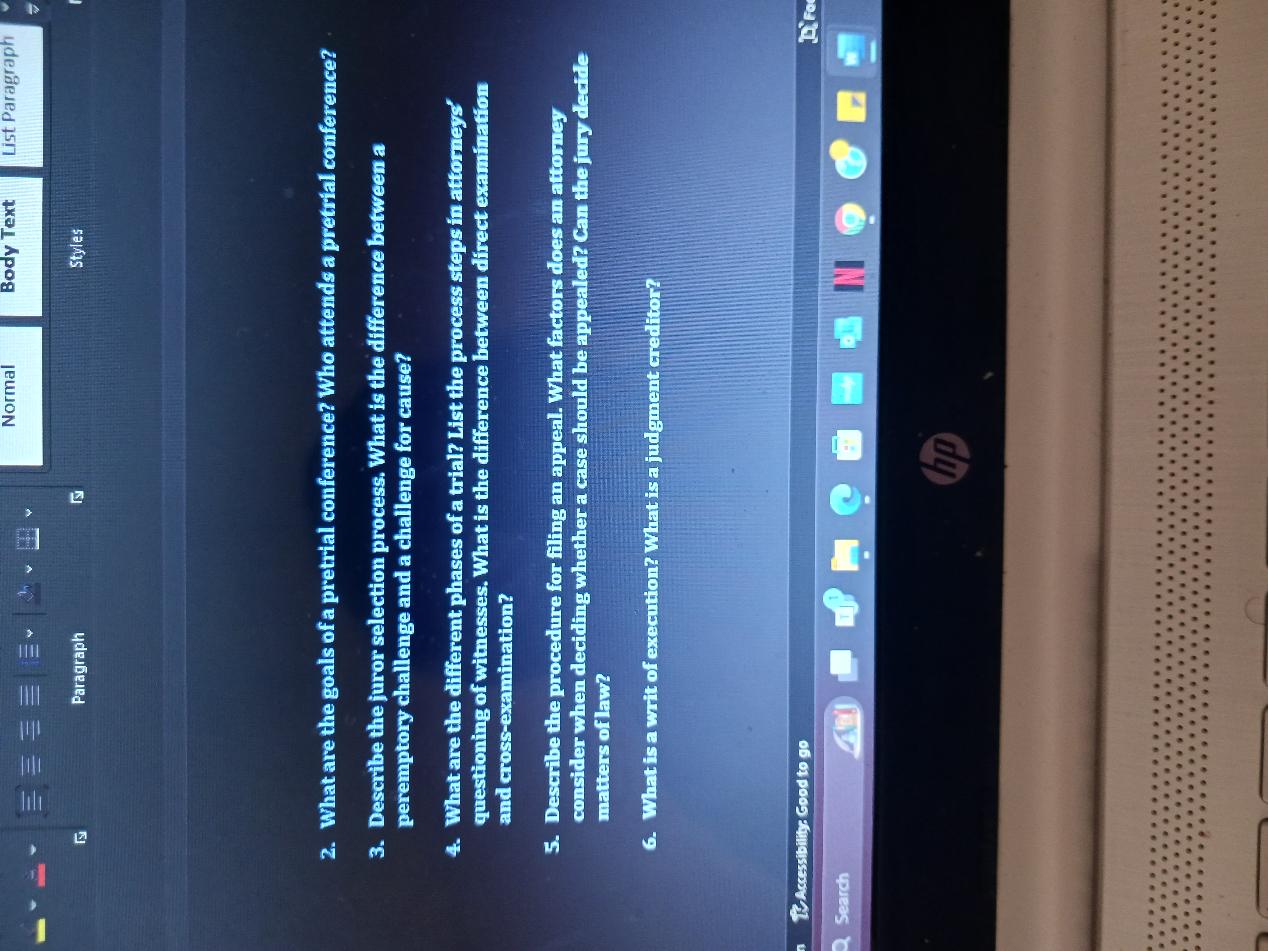 Normal Body Text List Paragraph = = Paragraph IS Styles 2.
