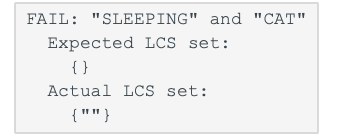is not a substring. A dynamic programming matrix can be used to