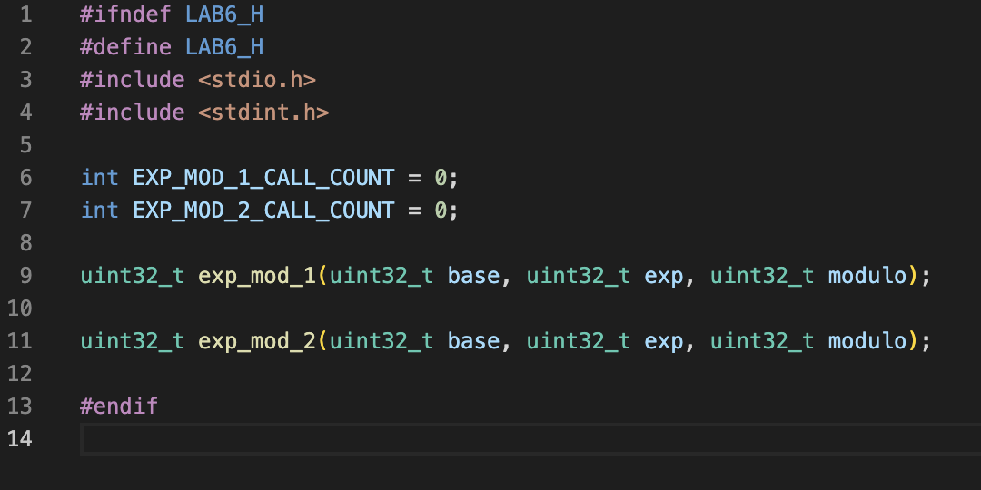 - no dynamic programming allowed uint32_t exp_mod_1(uint32_t base, uint32_t exp, uint32_t modulo)