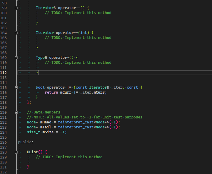 .Giving access to test . code struct Node . { // .