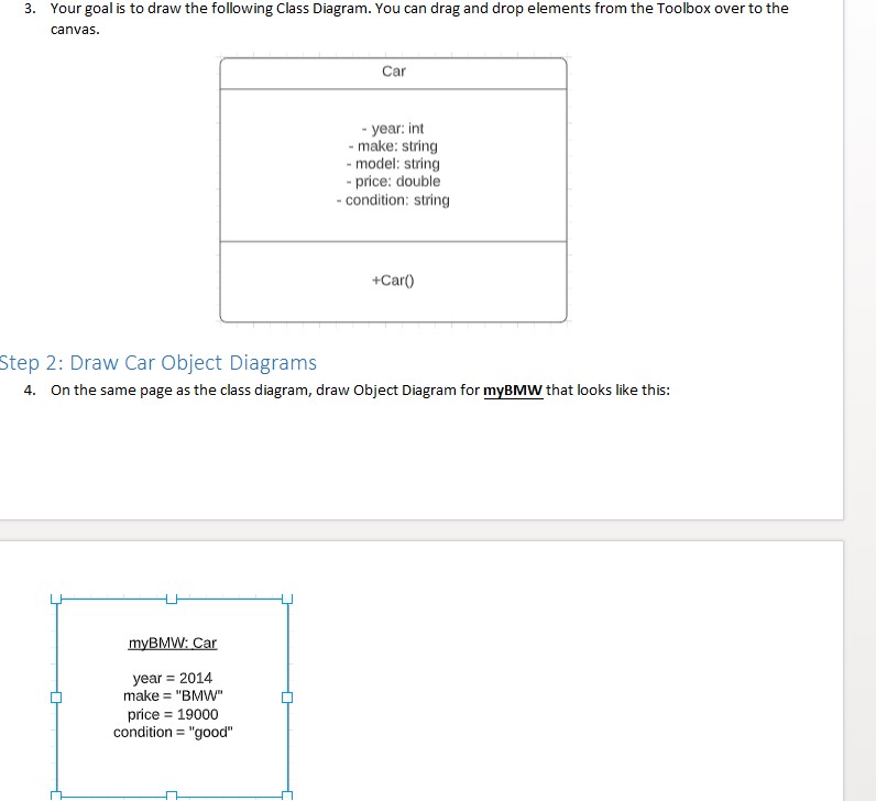 search "UML' C. Then, select Blank UML > Create Document Get Started