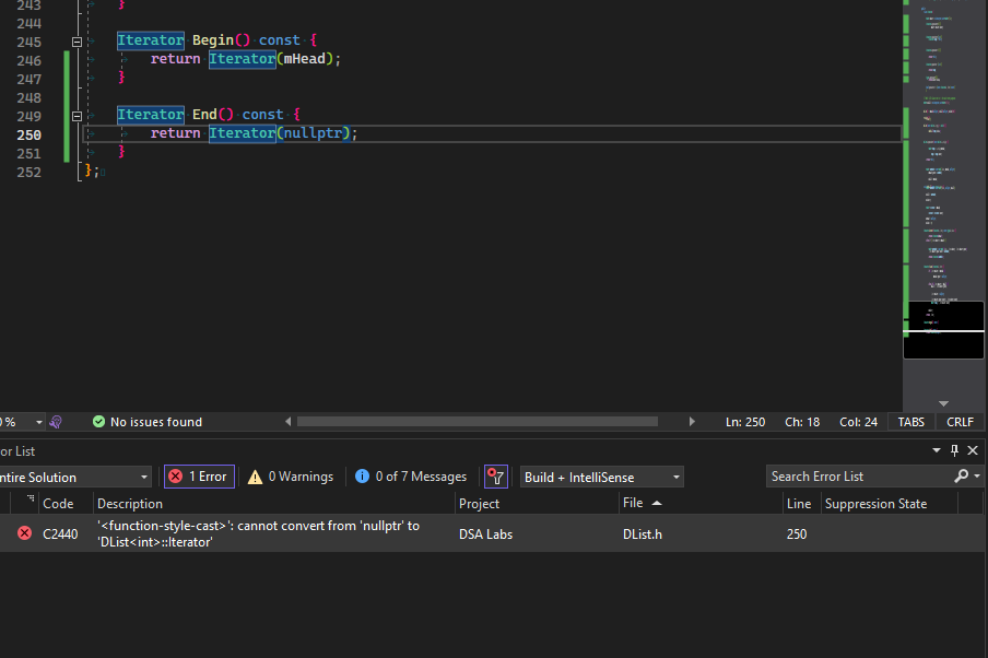 106 107 108 109 Type& operator*() .{ 110 // . TODO: .