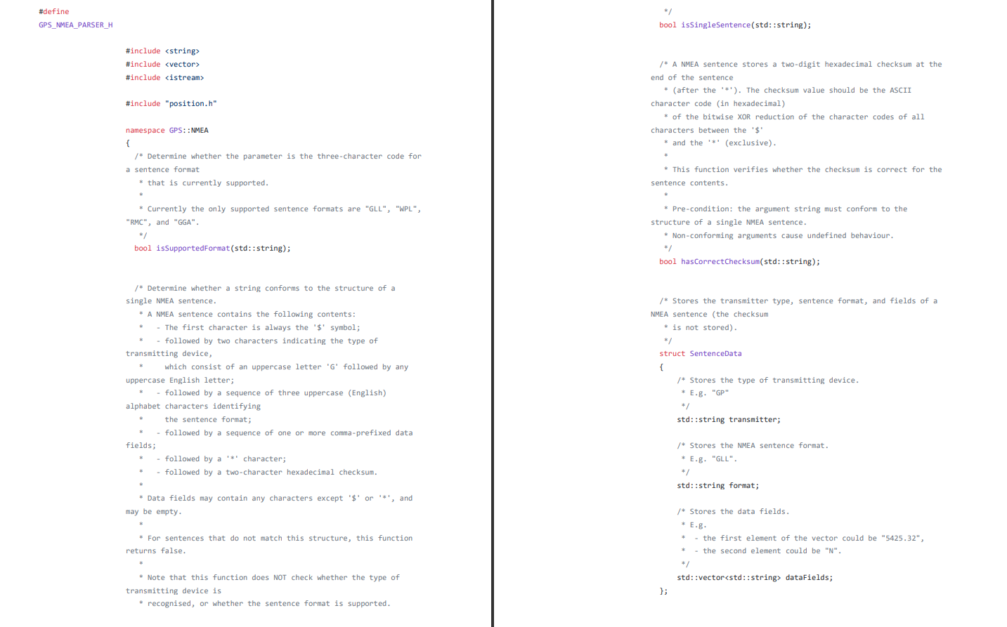  #define GPS_NMEA_PARSER_H bool isSingleSentence(std: :string); #include #include /* A NMEA sentence