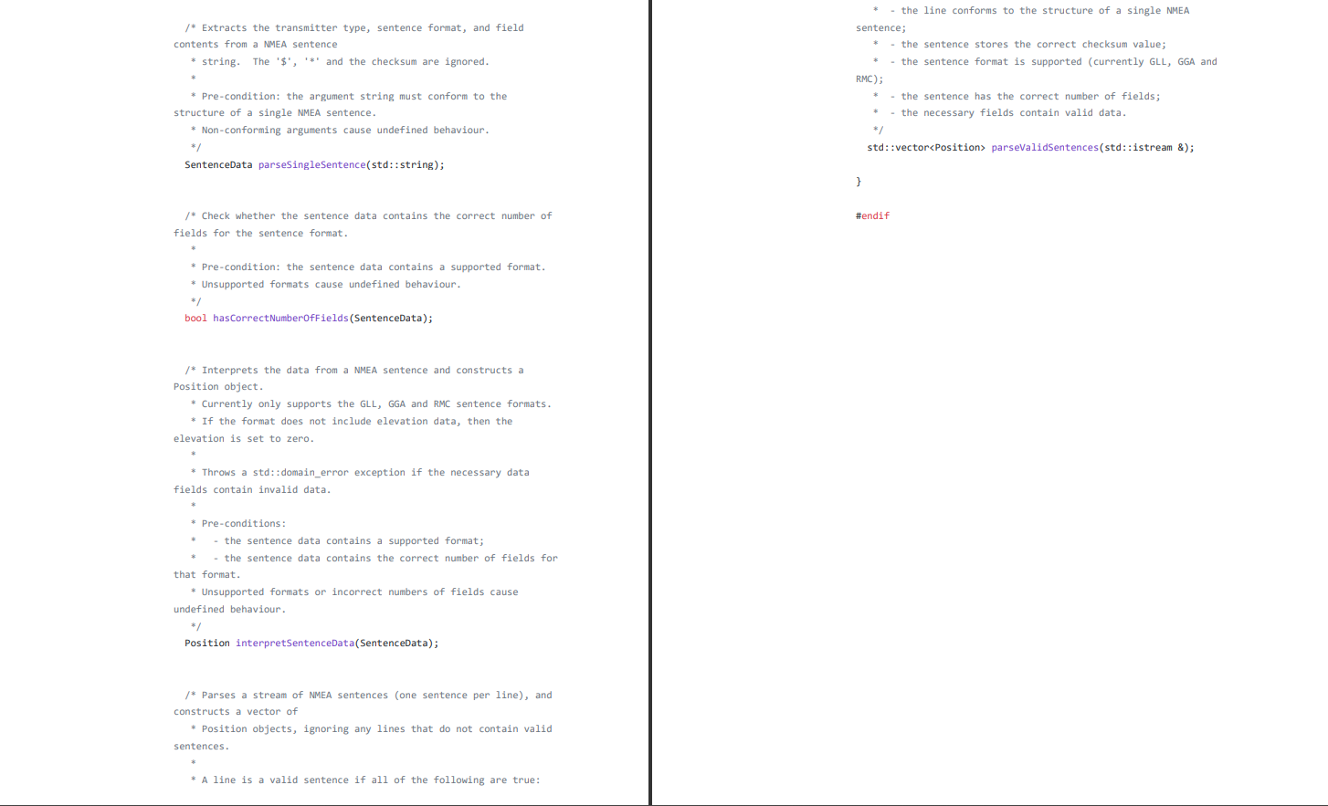 stores a two-digit hexadecimal checksum at the #include end of the sentence