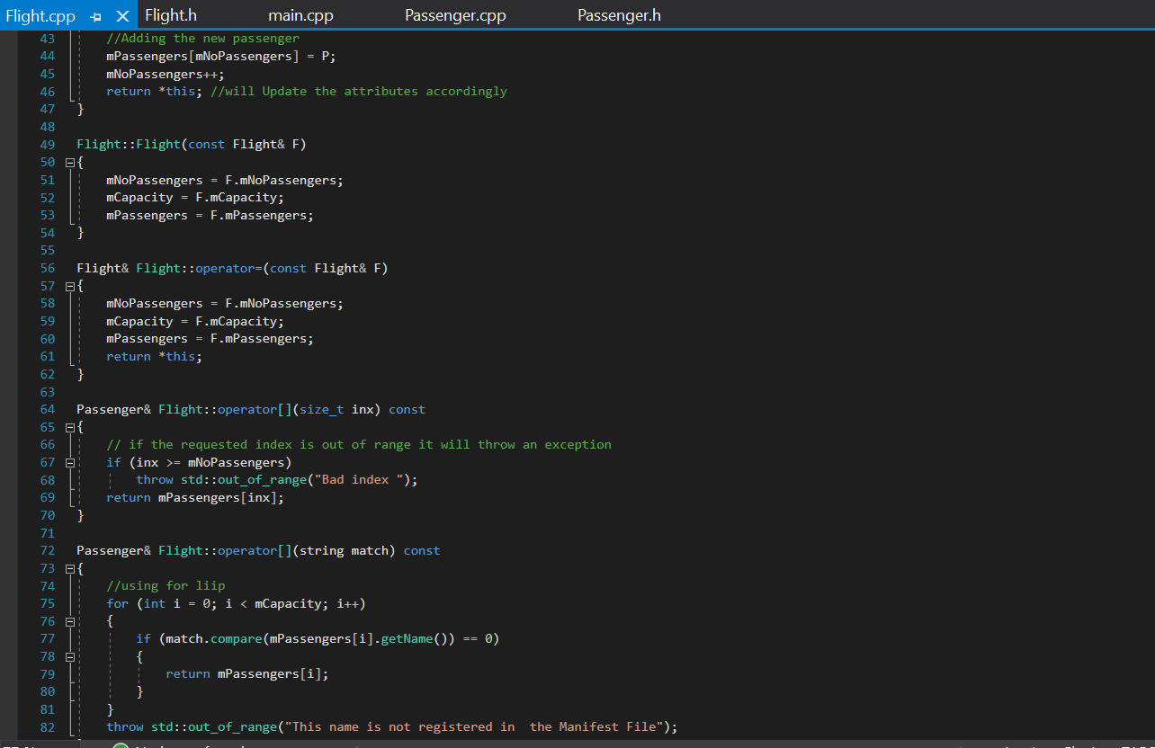 C++ Collections #include "Flight.h" #include #include 10 void Flight: : expandCapacity( )