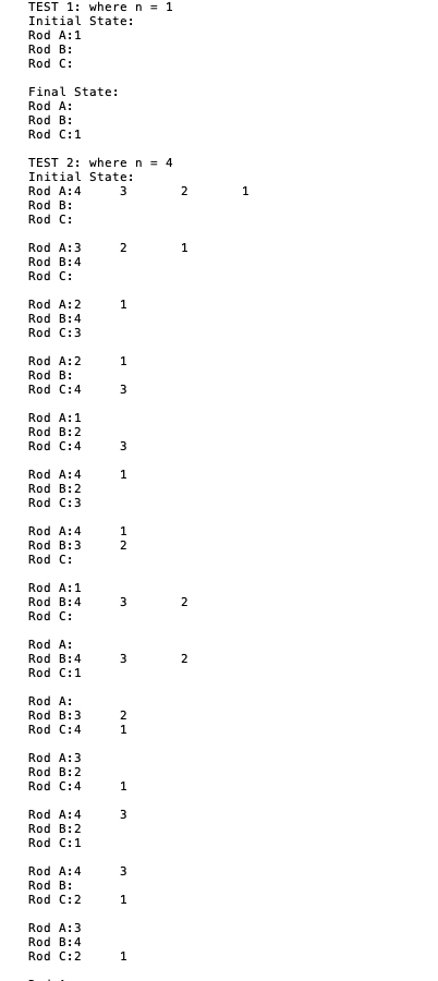 has a hole in o getNumDisk ( ) : method to return