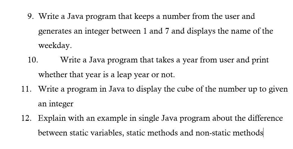 a Java program to find sum of all elements in array. 2.