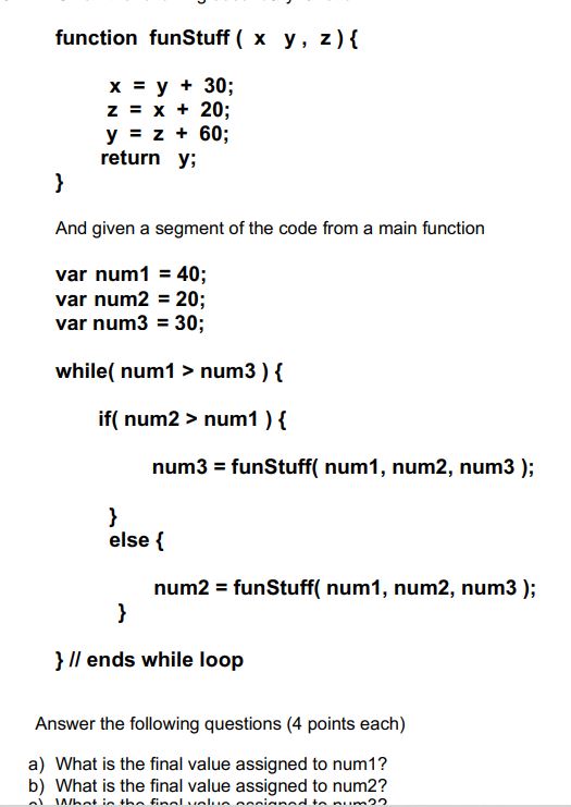 a counter 2. One purpose of functional programming (using secondary functions within