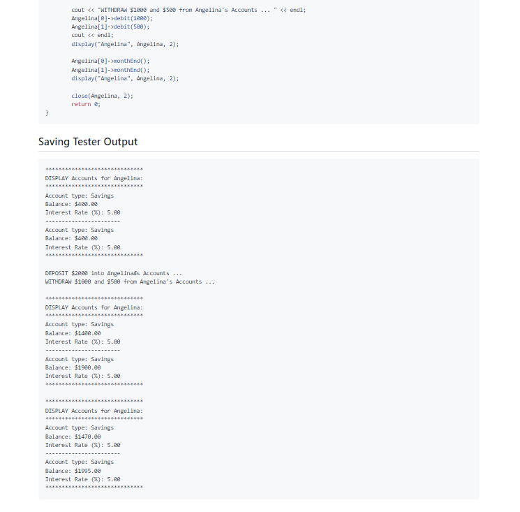 money into their accounts and withdraw (i.e., debit) money from their accounts.