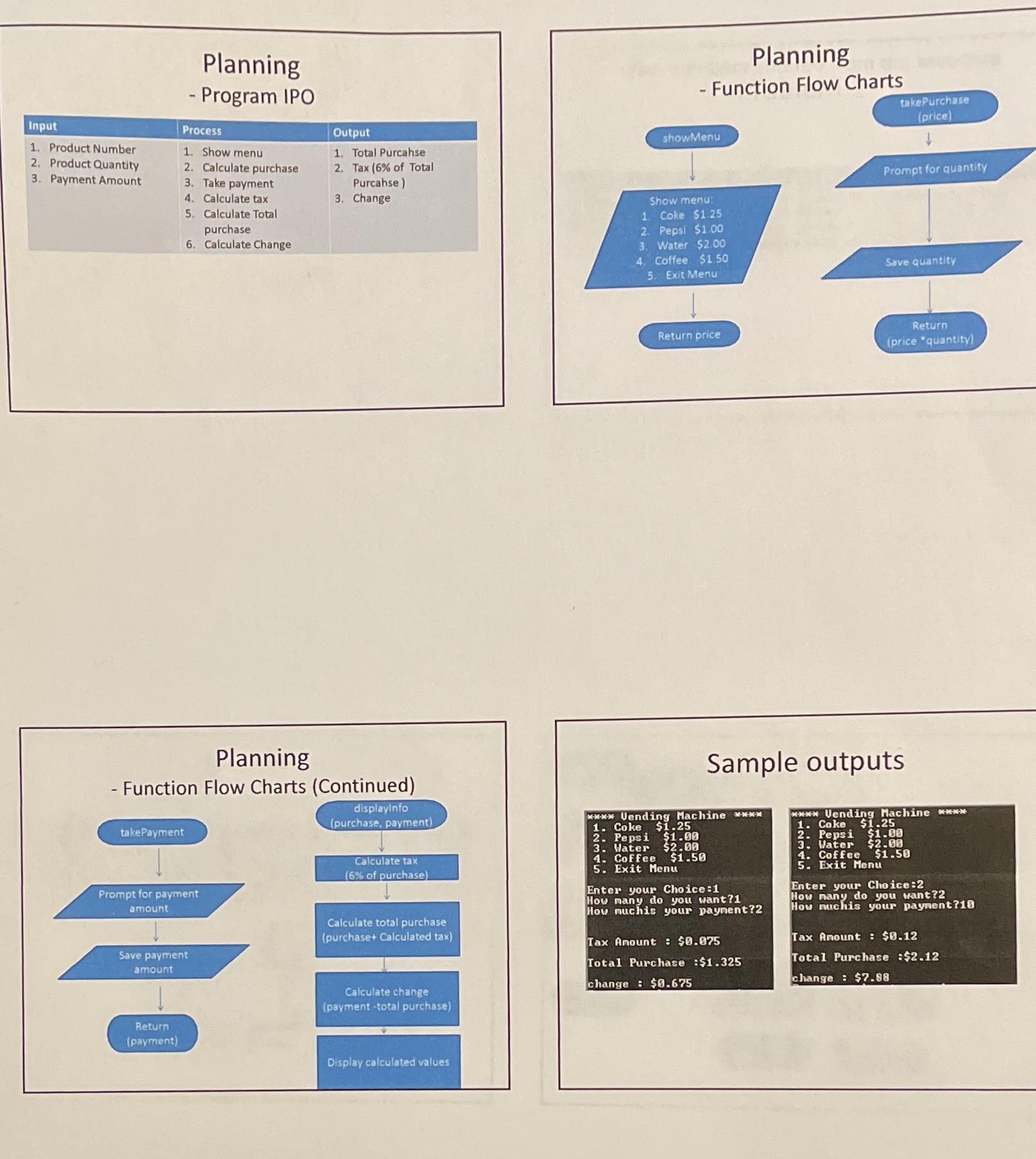 Develop a program working as a soda vending machine. The program should