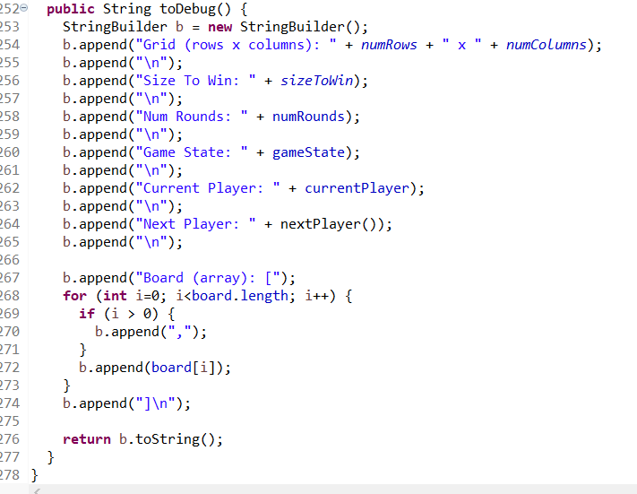TicTacToe console game using two enums in java:Better stay with the outline