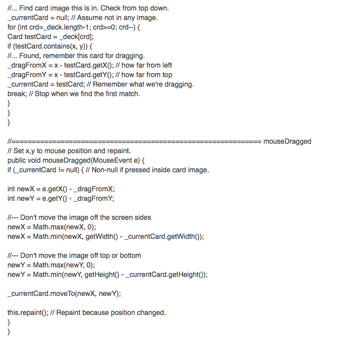 card. int xPos = t]; it\" Where it should be pissed initially.