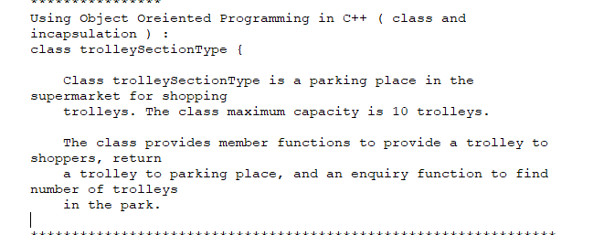 please c++ in class Using Object Oreiented Programming in C++ ( class