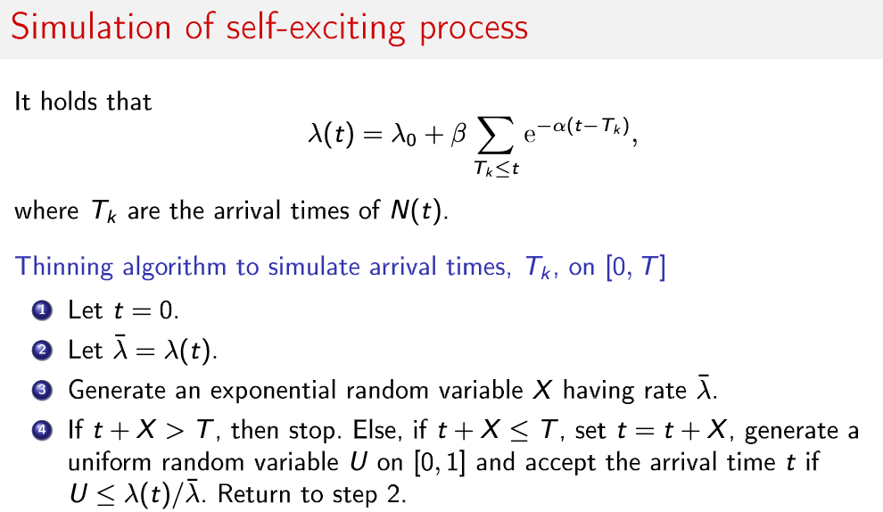 N(t), together with the corresponding intensity process t > Mt), on the
