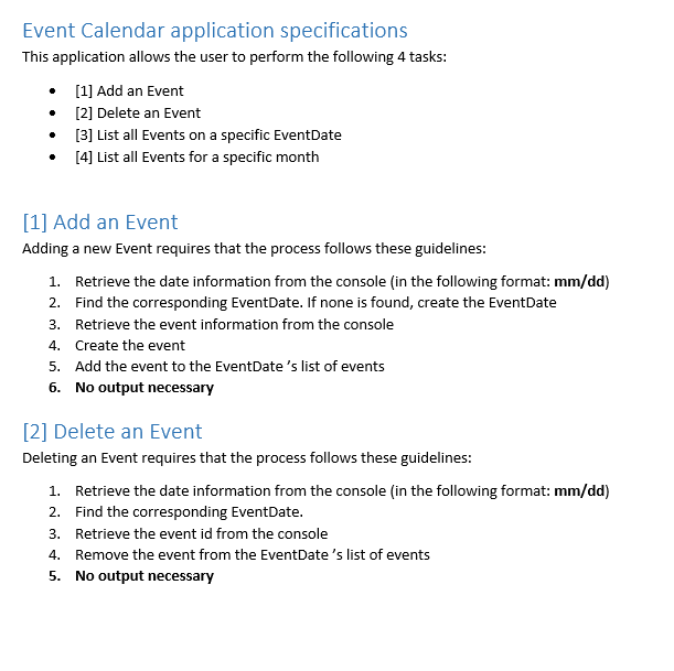 Please help me complete the classes below using the following guidelines \f\f\f\f\f