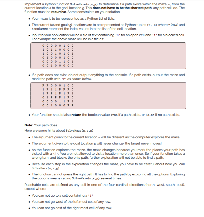 Using python 3.8, all the information for the question is provided. Linked