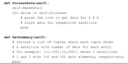 ton of data received from different Pakistan's satellites moving in orbit. Each