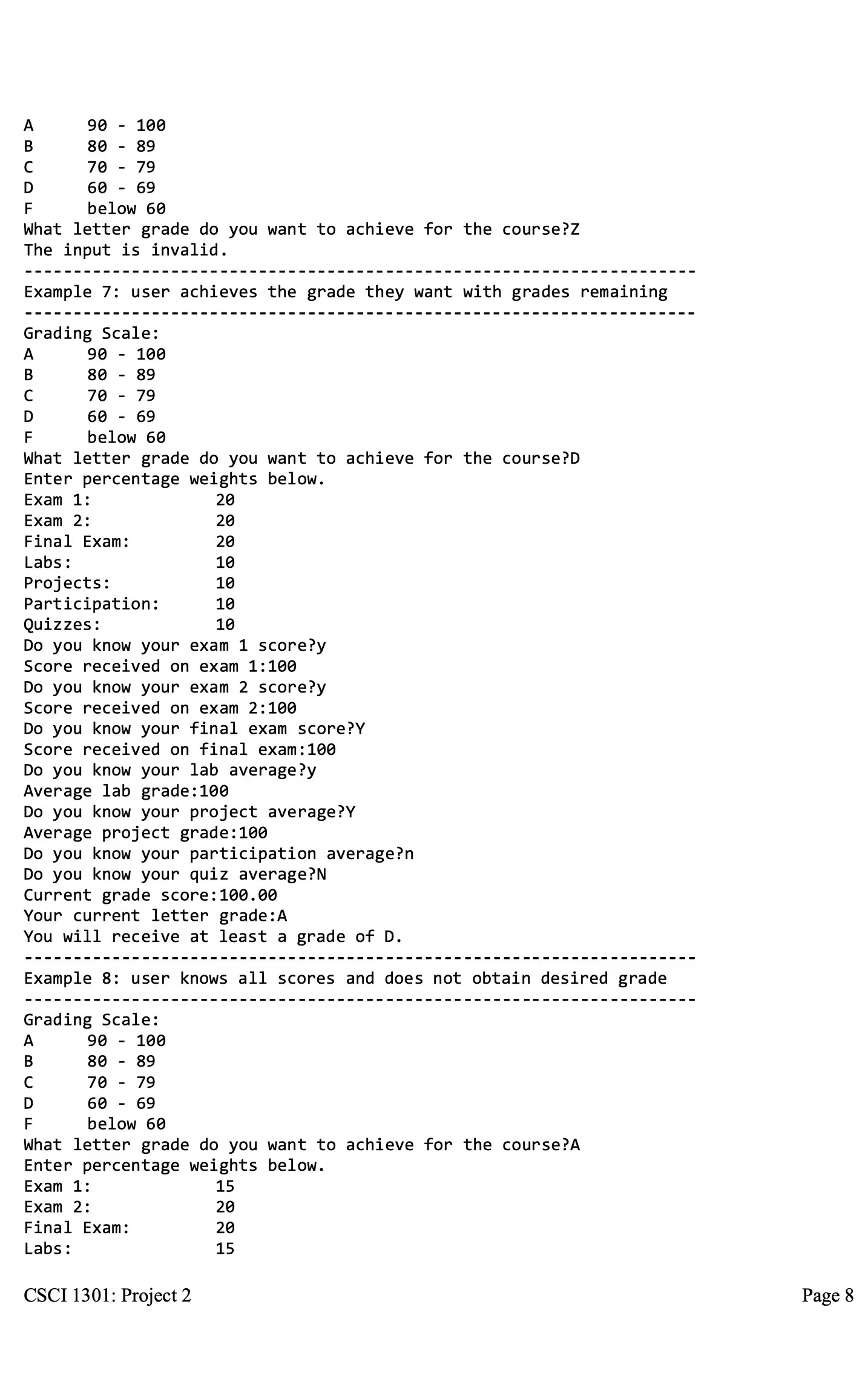 well as finding the average score they will need to achieve a