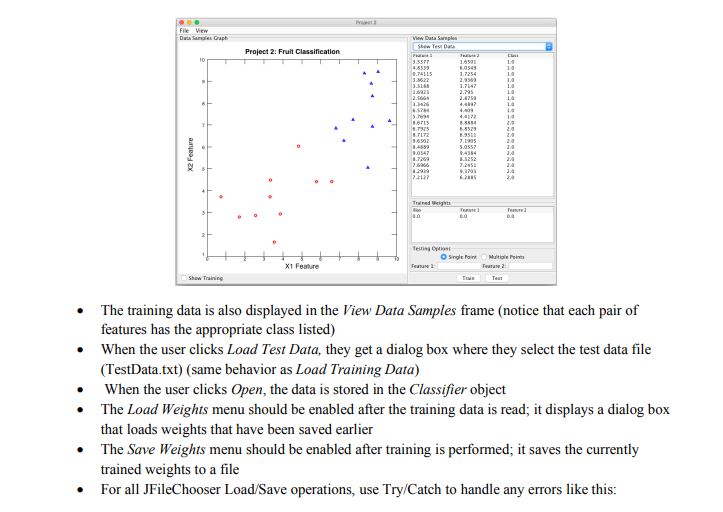 variables to house all training and test data I Must have a