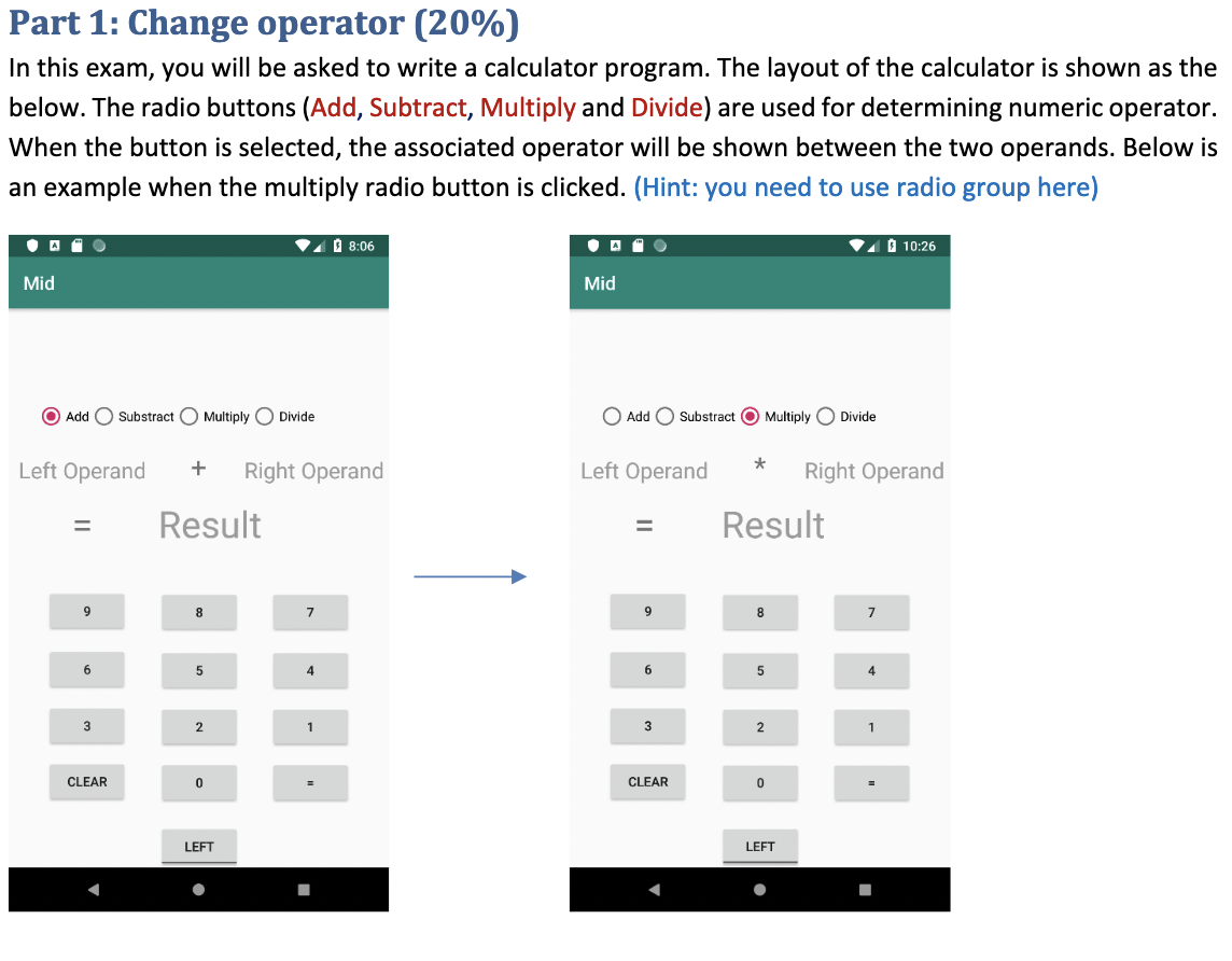 How to create on Android Studio using JAVA language in MainActivity? Part