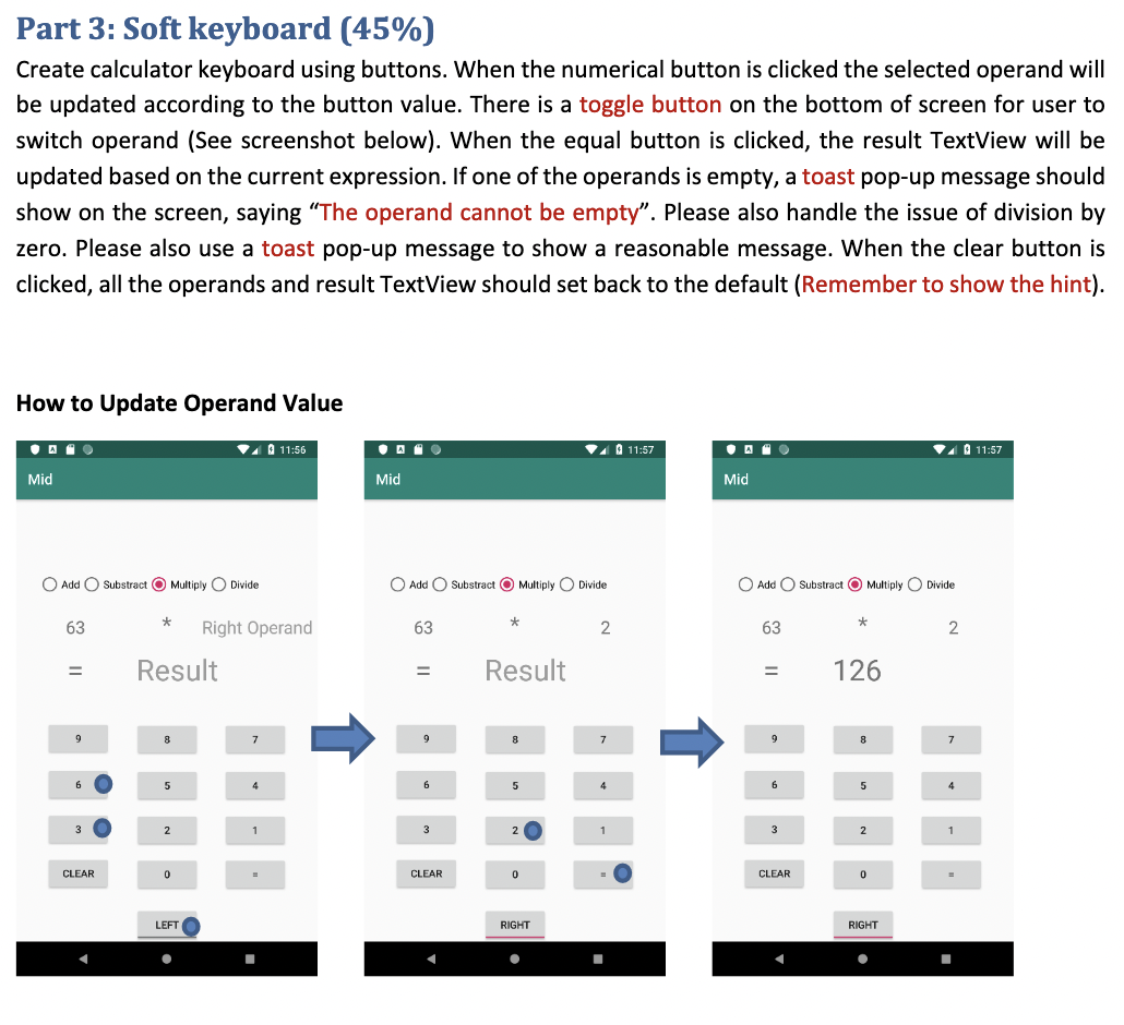 write a calculator program. The layout of the calculator is shown as