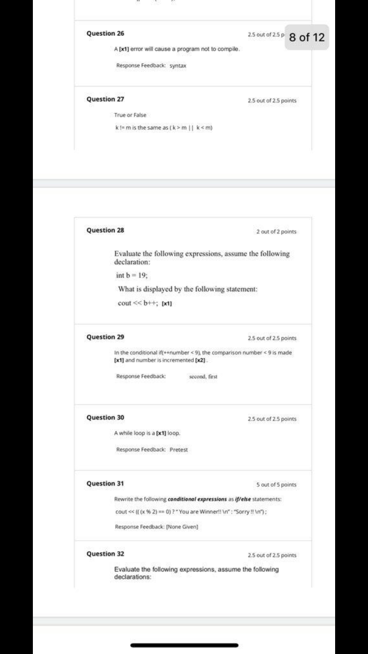 loop , please Identify and explain. 25 points the point = 1