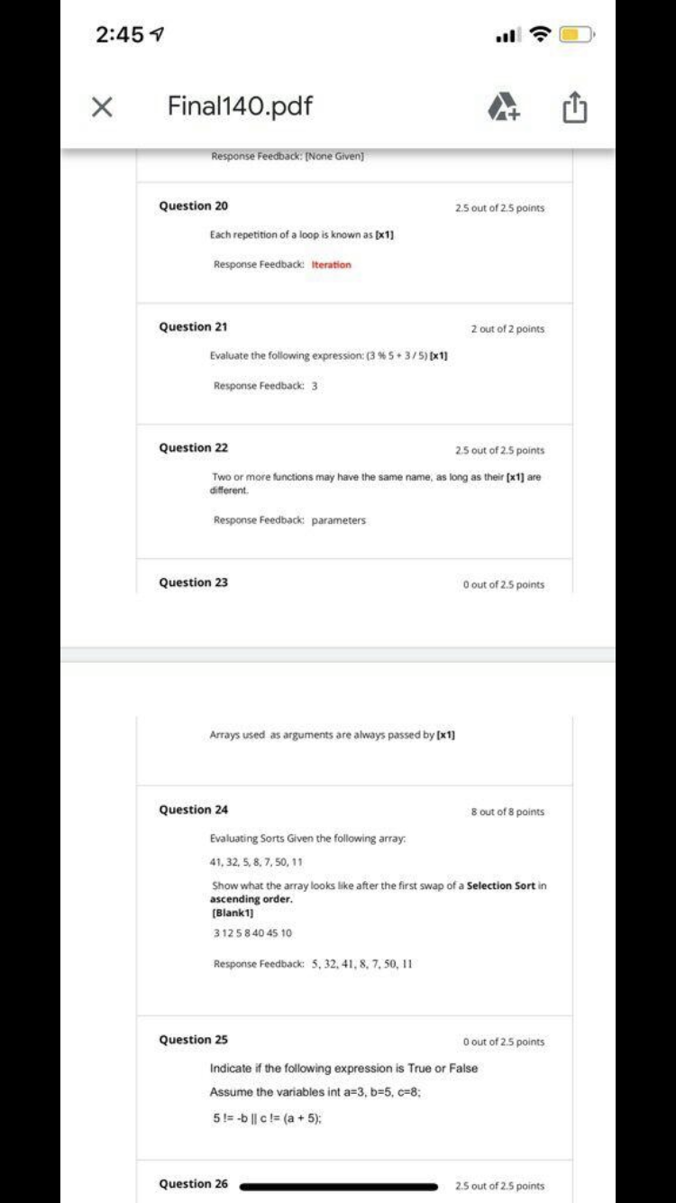 :1 while ( point 1 = 101) cout ex point