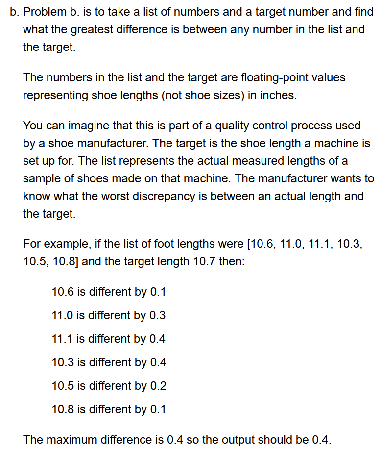 break the problem into the main subproblems. It is a description of