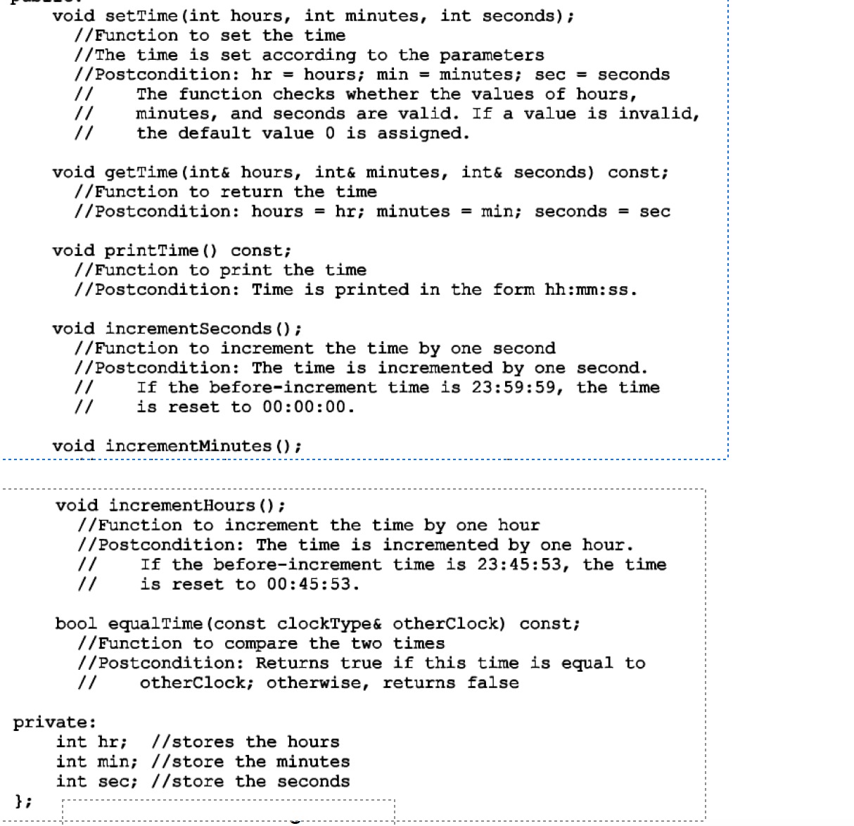 object and calls all the methods. Report the results of compiling and