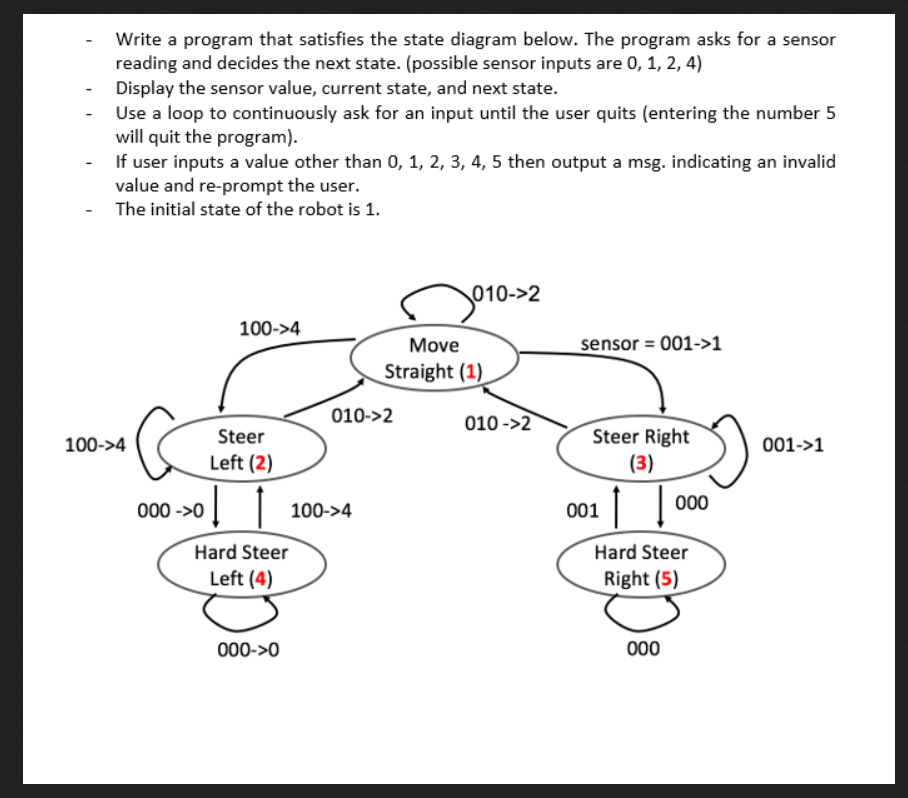 value: 1 old state = 1 sensor 1 new state = 3