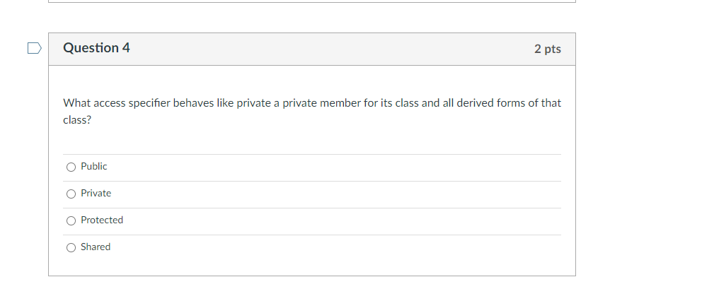 is created? (e.g., Student st("Bob", grades); ) O Accessor O Mutator O