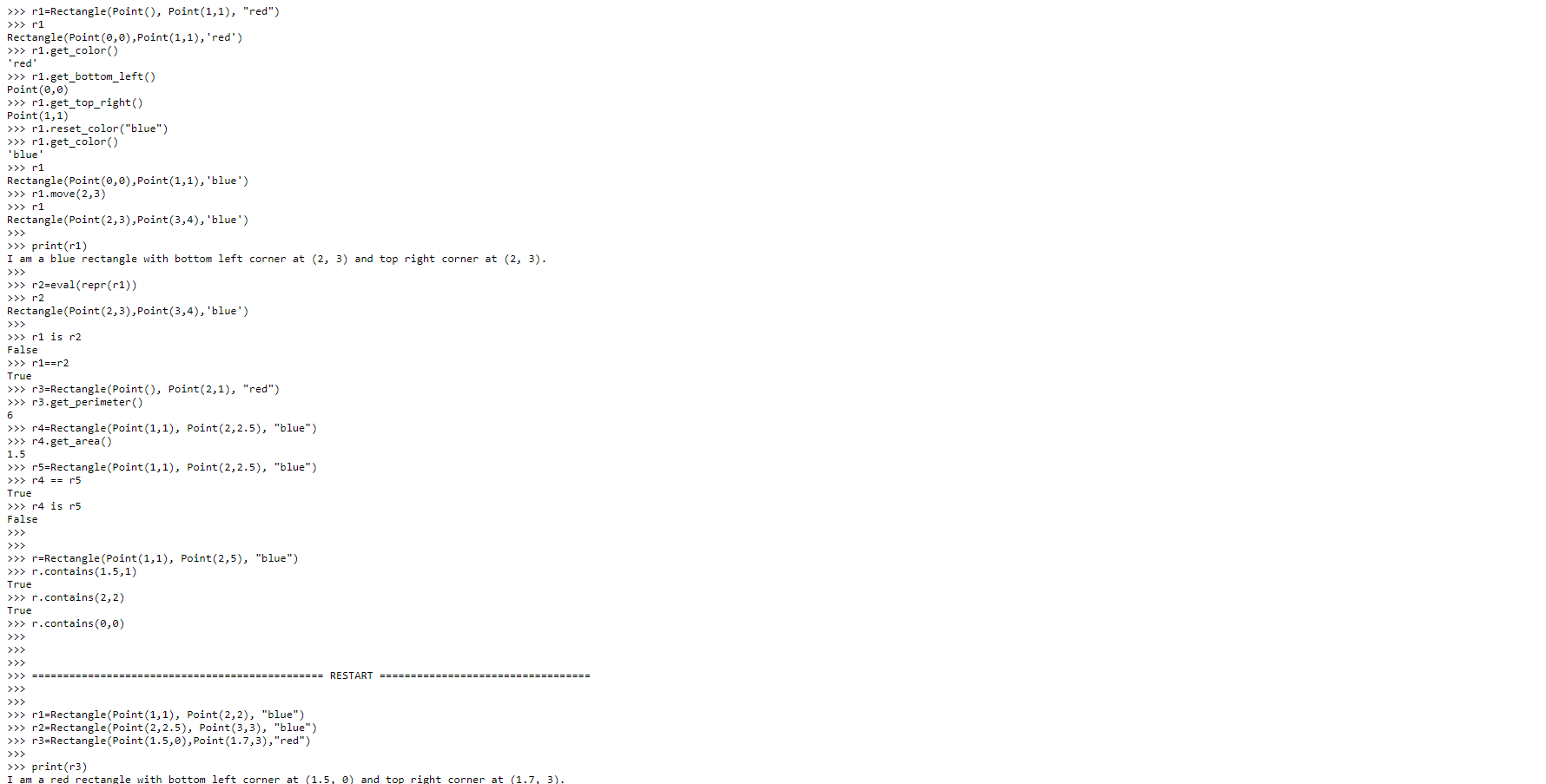 These are my rectangle and point class i need help with the