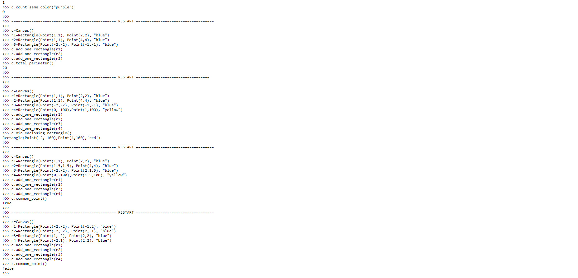 In addition, to the constructor (i.e. __init__ method) and two methods that