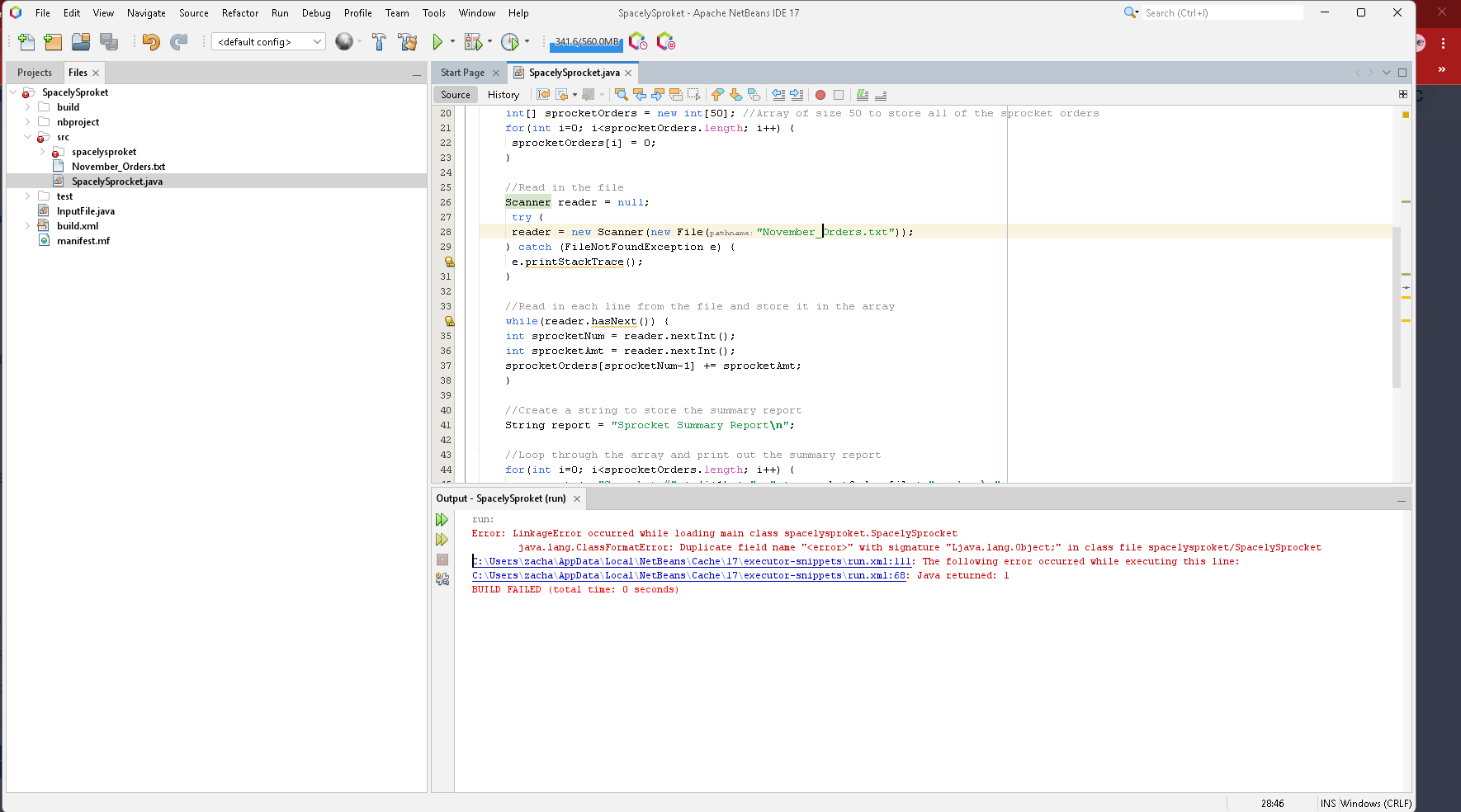 I need a Java ProgramSpacely Sprocket company has expanded operations and is