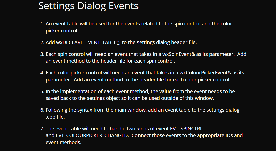 object that can be used to store settings, it makes sense to