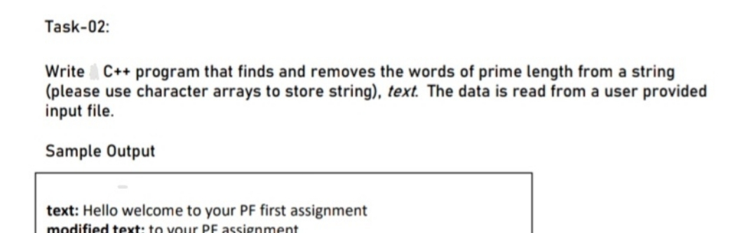 send me right code and code should be simple Task-02: Write C++